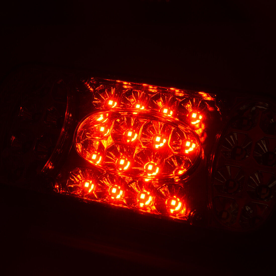 12V LED Rear Tail Light Brake Stop Lamp Indicator Trailer Truck Van Caravan