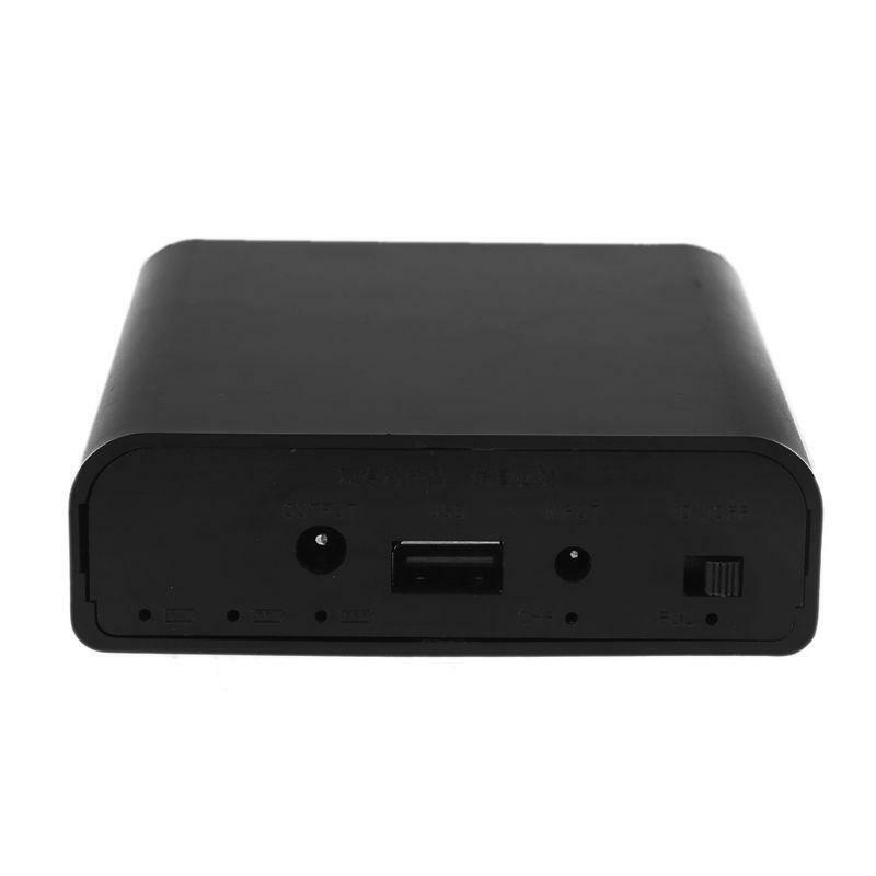 USB DC 8V-24V Output 4x 18650 Batteries DIY Power Bank for Cellphone Router LED