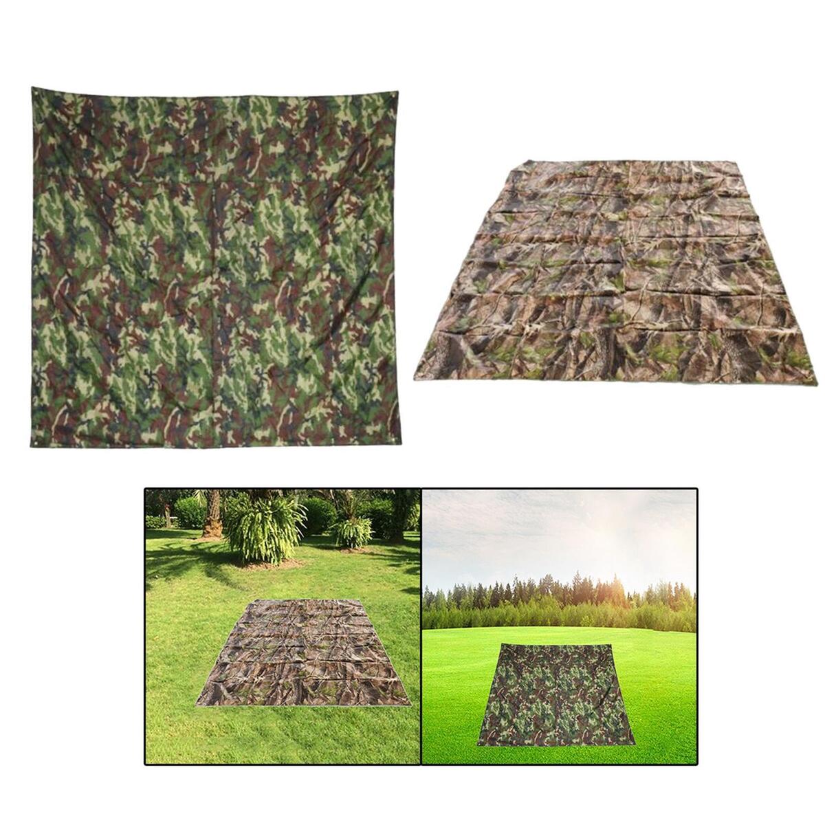2pcs Camping Tarp Waterproof Picnic Mat Multifunctional Hiking Backpacking