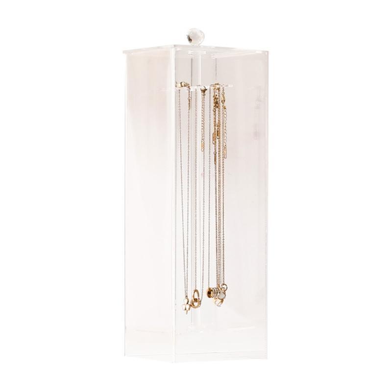 Acrylic Necklace Display Case Transparent Environmentally Friendly Non Toxic