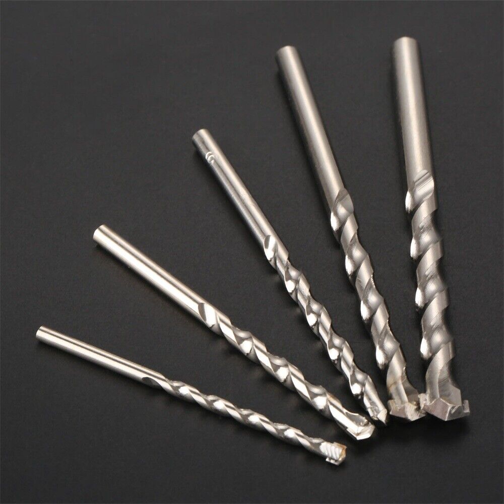 5Pcs 4-10mm Masonry Marble Stone Wall Drill Durable Wood Metal Drilling Bit Set