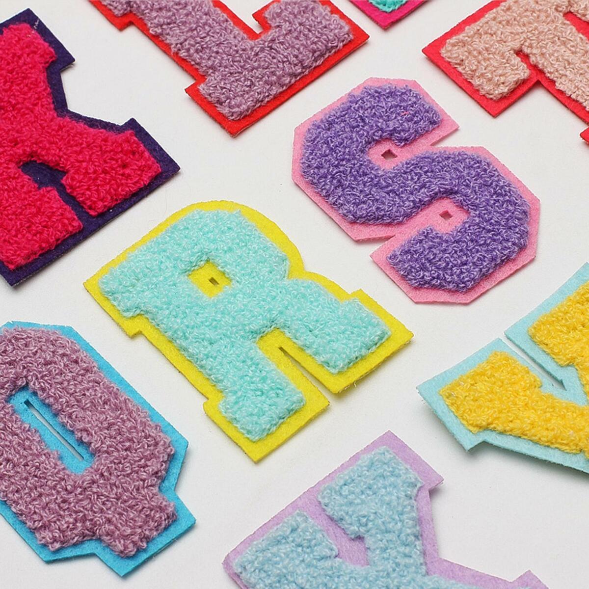 Sewing Kit Supplies Travel Sew Tools with 26pcs Embroidery Letter Patches