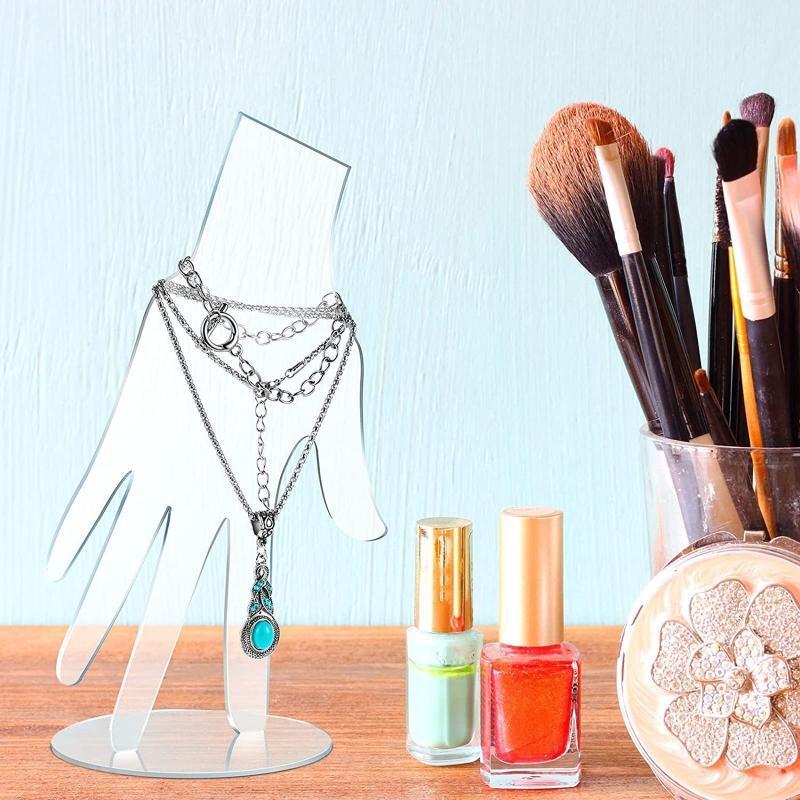 Jewelry Display Holder Acrylic Hand Ring Holders for Home Show Organization