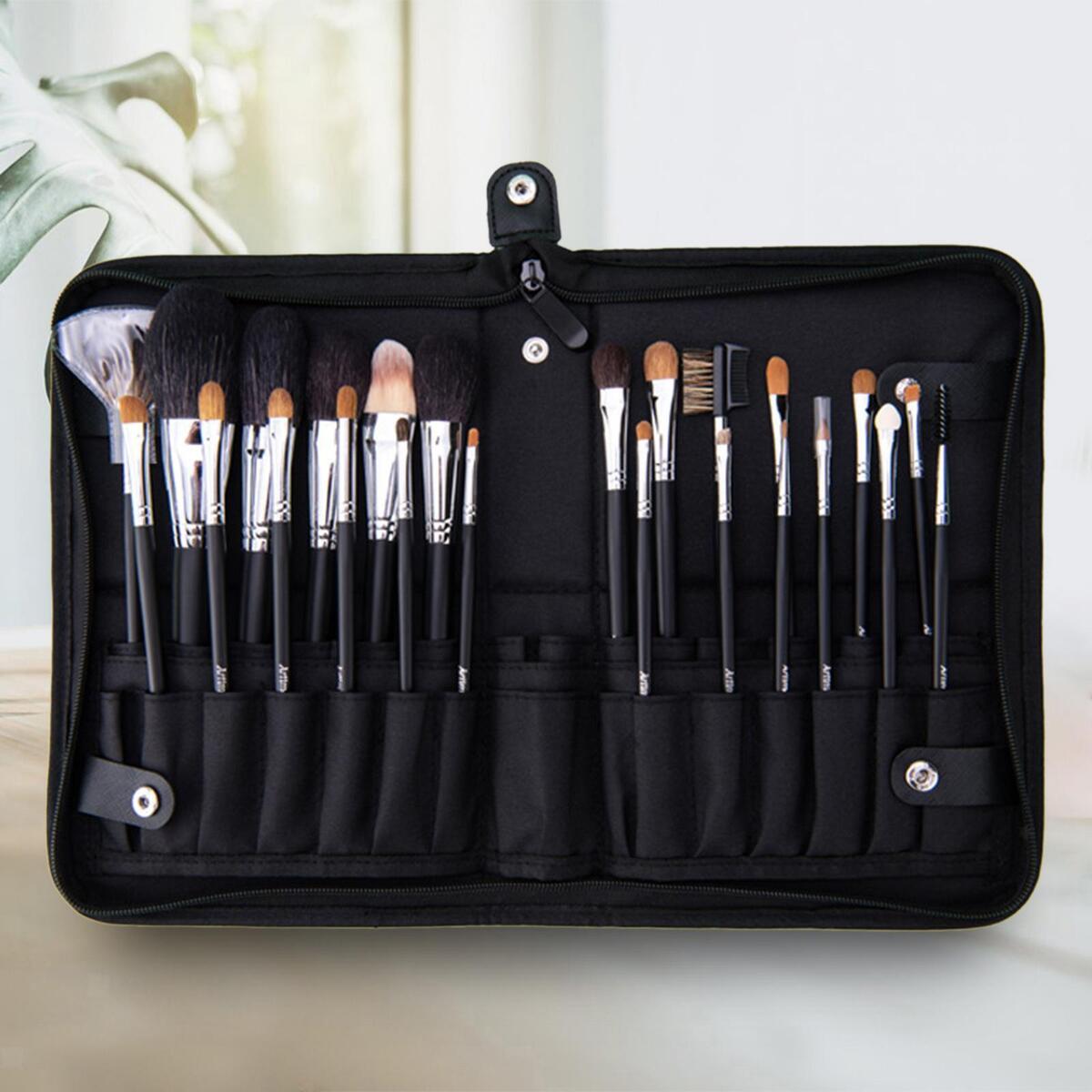 Cosmetic Case Stand up Travel Size Carrying Bag Portable for Women Girls