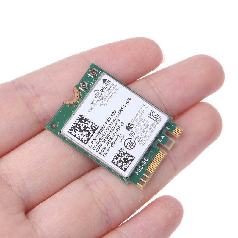 In-tel Wireless-AC 3160 3160NGW Dual Band Bluetooth-compatible 4.0 NGFF Wifi