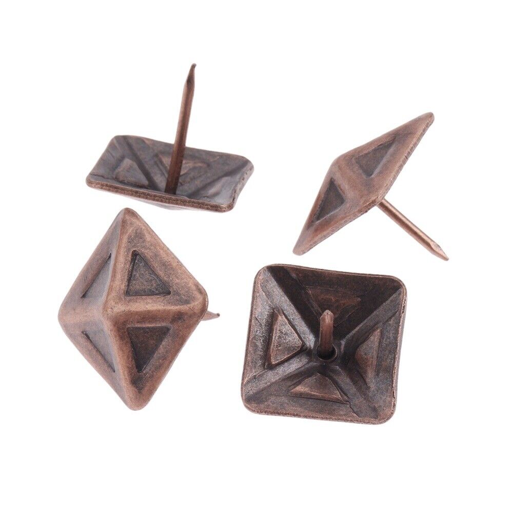 19*19mm Square Tacks Sofa Jewelry Box Furniture Upholstery Nails Pins Decorative