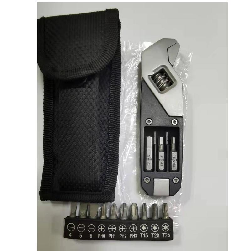 Adjustable Multitool Wrench with Screwdriver Suitable for  Outdoor Home