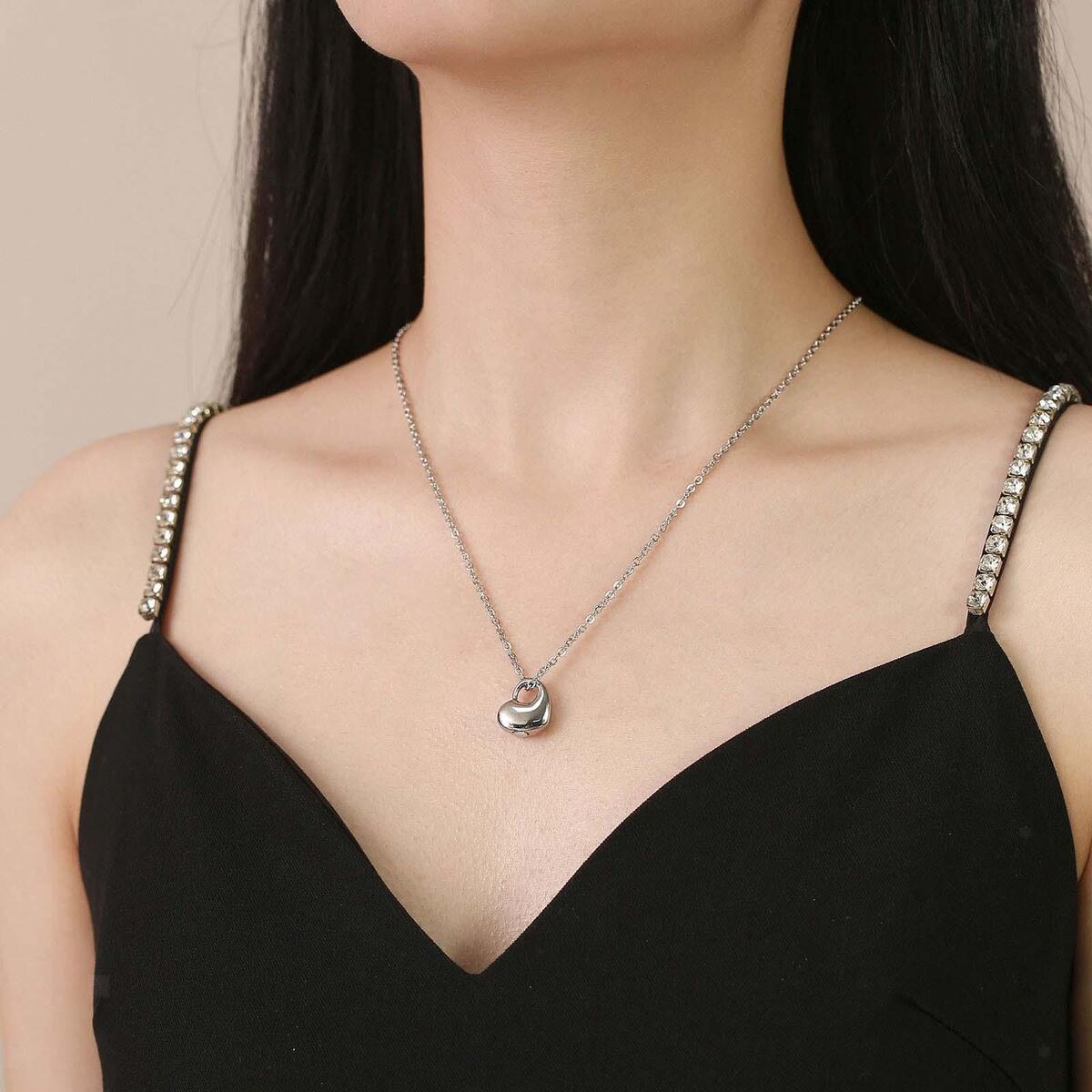 3Pcs Heart Urn Necklace Memorial Ashes Holder Hand Crafted Durable