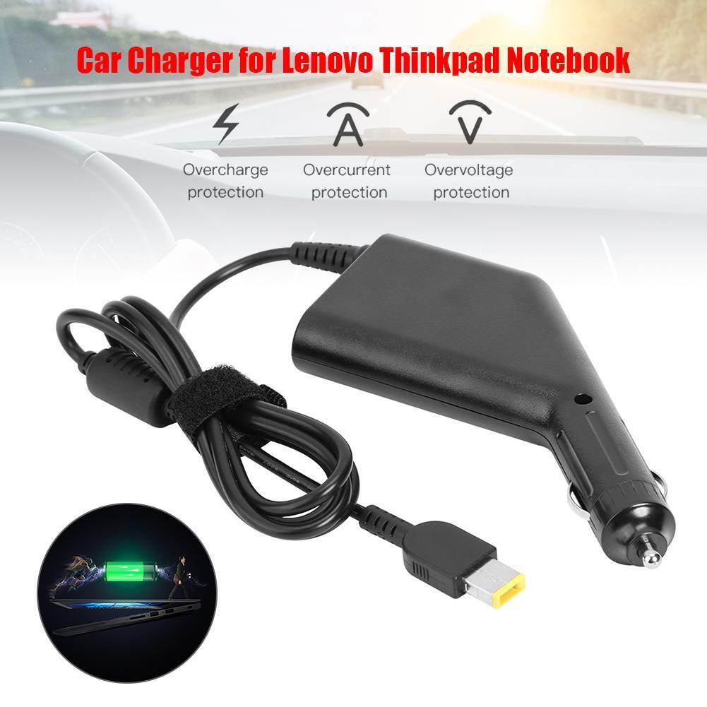 Laptop Car Charger 90W 20V 4.5A Power Adapter for Lenovo Thinkpad Notebook