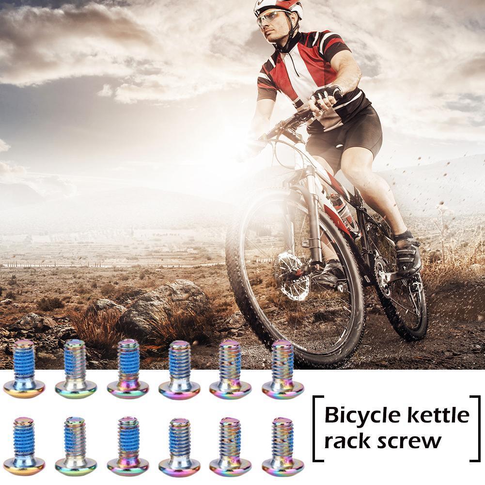 12pcs M5x8mm Disk Brake Bolts T25 Bike Bottle Holder Bolts Screw (Multi)