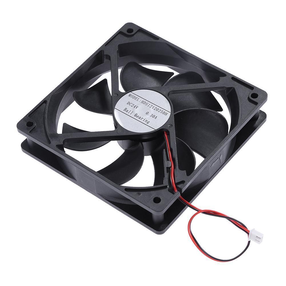 HDS1212025BH DC24V Cooler Fan 117x117x24mm 7 Blades Computer PC Cooling Fan