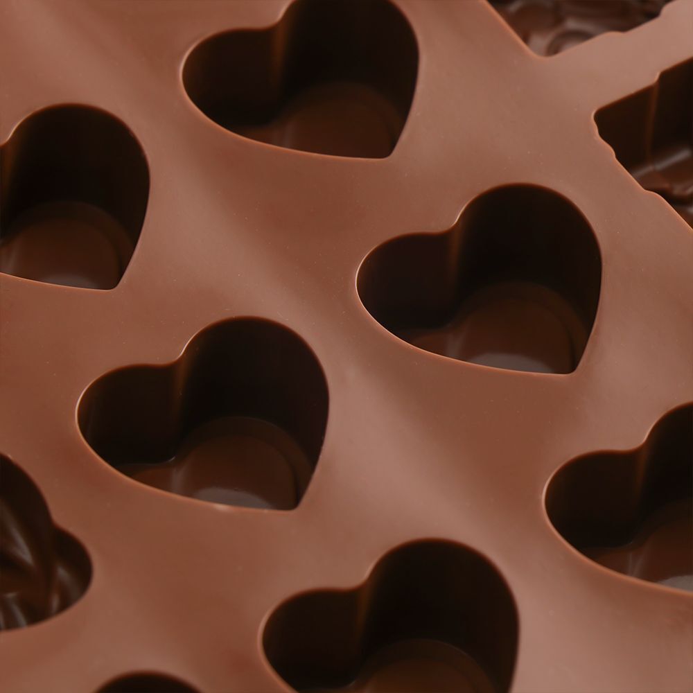 Chocolate Mold Wax Melts Ice Tray Cake Making Rose Hearts Silicone Mould