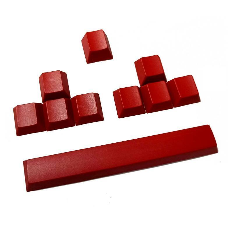 10 Keys/lot No Printed PBT Red Keycaps ESC WASD Direction Space Key Cap