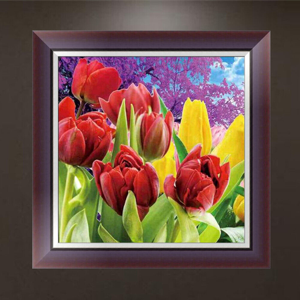 Tulip 5D Diamond Embroidery DIY Craft Painting Cross Stitch Mosaic Decor