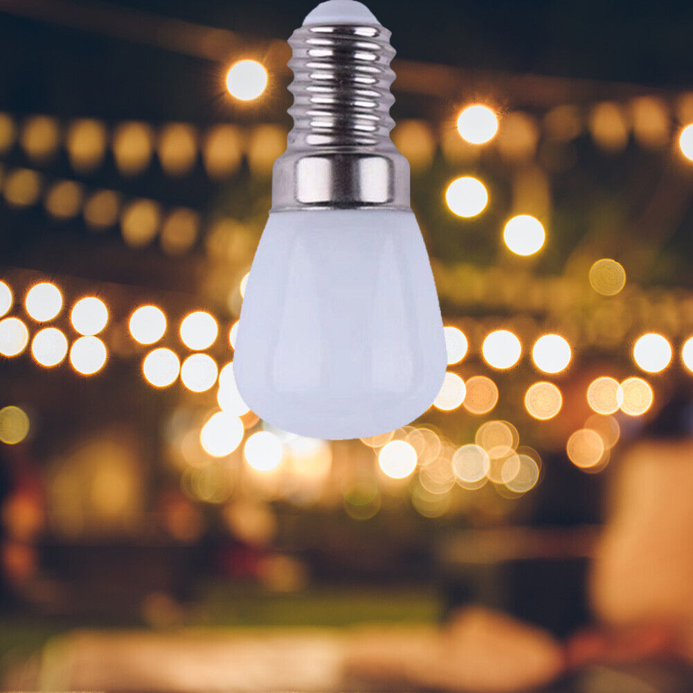 E14 Light Bulb 3W 220V Colorful LED Decorative Light Fridge Lamp (White)