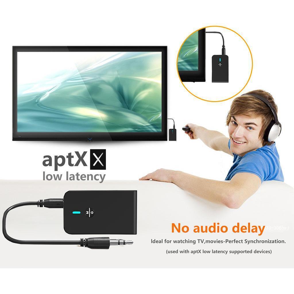 5.0 Transmitter Receiver Adapter for TV Headphone PC Audio Speaker