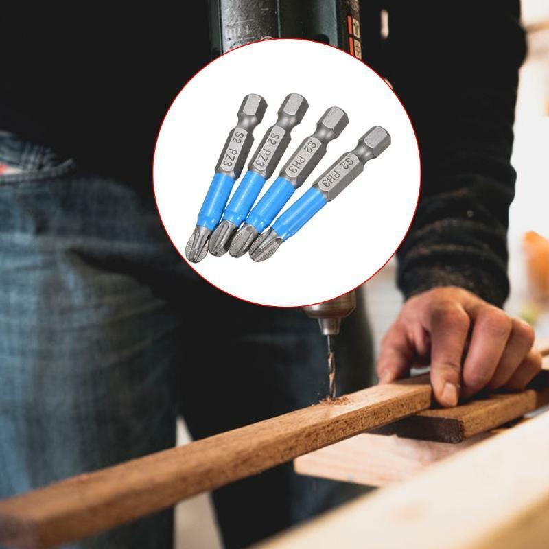 Magnetic Screwdriver Bits Set Hex Shank Screwdriver Drill Tool Accessory 6 Types
