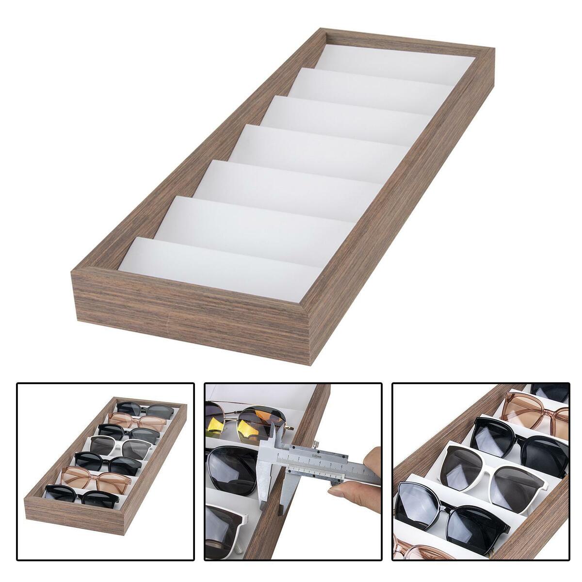 Glasses Storage Organizer Eyeglasses Shelf  Container