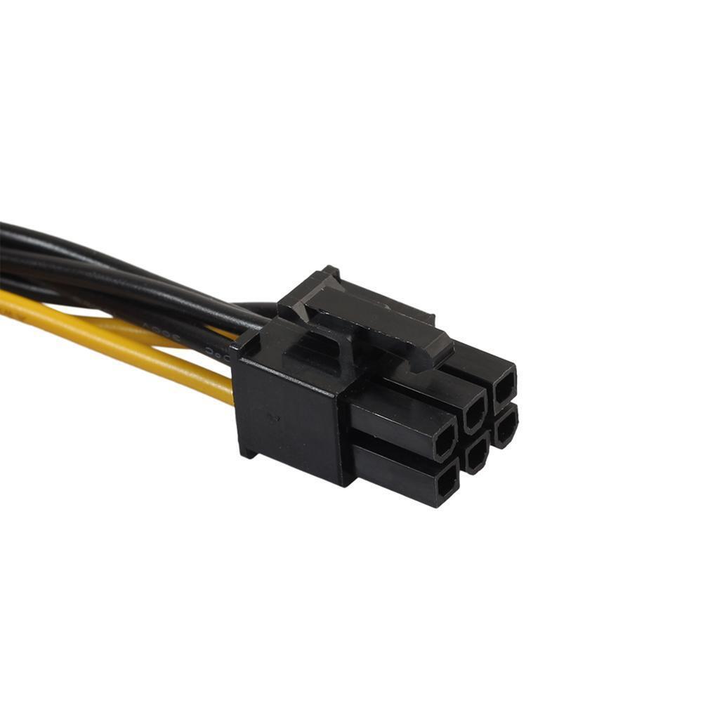 2pcs 15pin SATA to 6pin PCI-e PCI Express Adapter Cable for Video Card