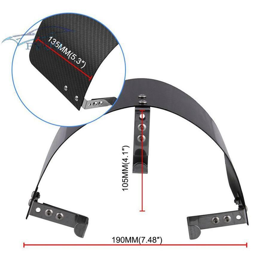 Car Air Intake Filter Stainless Steel Cover Heat Shield Matte Carbon Fiber Style