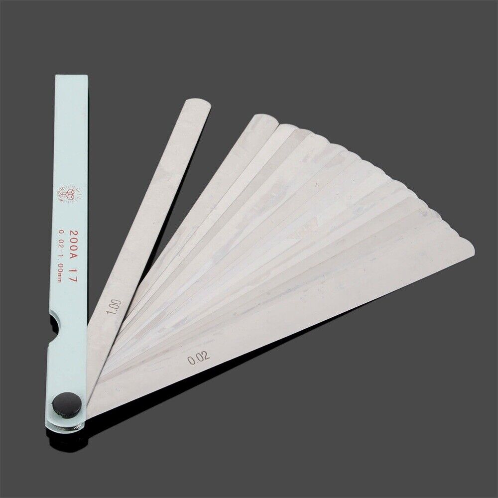 HOT 1 Set Metric Feeler Filler Gauge with 17 Blades Valves Tappets Measure Tool