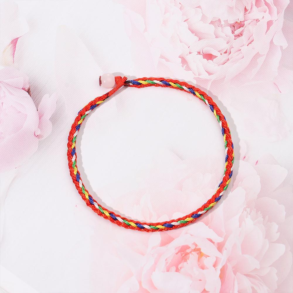 Attractive Gift For Couple Red Rope Bracelet Jewelry Gifts Hand-woven Bracelet