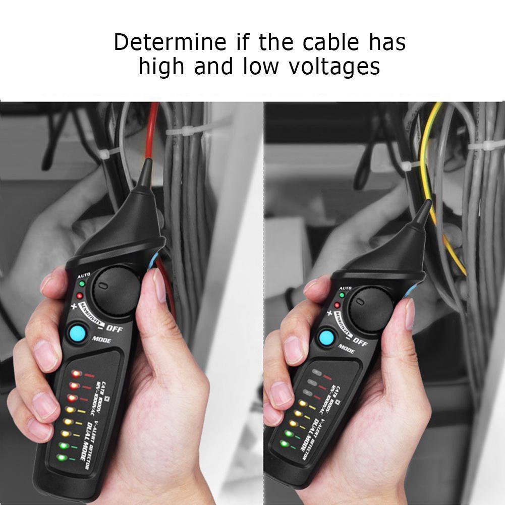 BSIDE Non-Contact AC 12-1000V Voltage Detector LED Light Voltage Test Pen