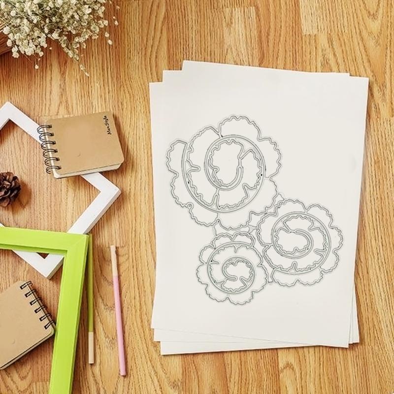 Decorative Flower Layering Die Cuts Blossom Craft Stencil for Card Picture Decor