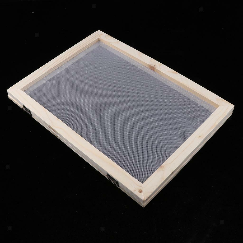 Wooden Paper Making Mould  Screen Tool for Handcraft 18x12.5cm