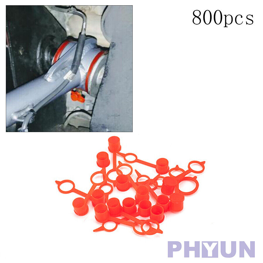 800pcs Red Polyethylene Plastic M6 M8 M10 Dust Cover Cover For Oil Grease Zerk