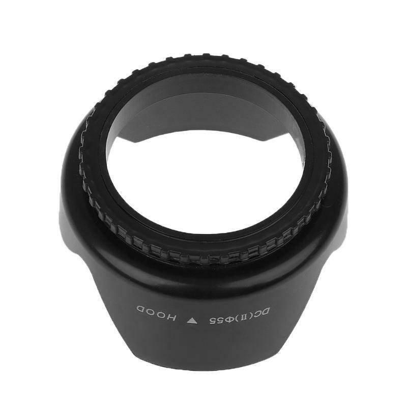 55mm Screwed Flower Petal Sunshade Lens Hood For Nikon Sony DSLR Camera