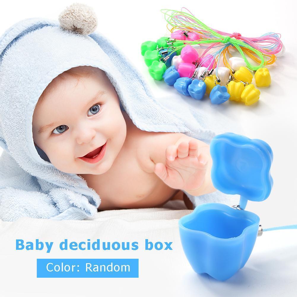 5pcs/set Baby Milk Teeth Storage Box Plastic False Teeth Organizer Case