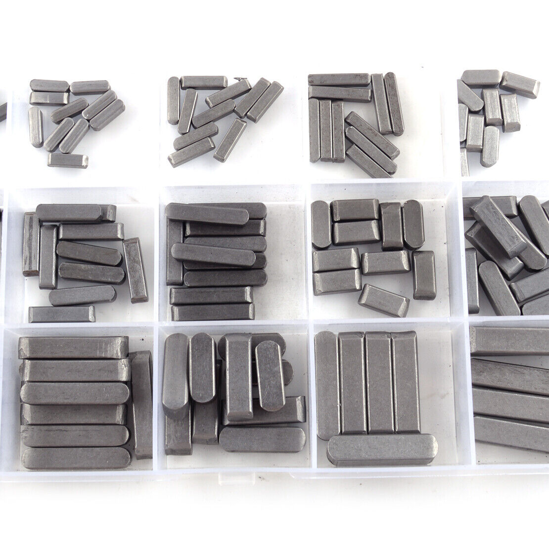 140Pcs 3 4 5 6mm Round Ended Feather Parallel Keys Drive Shaft Assortment