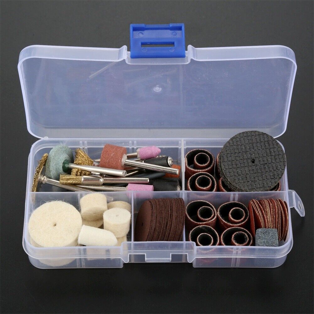106Pcs /Set Polishing Grinding Buffing Tools Set Kit in Box for Metal Jade Glass