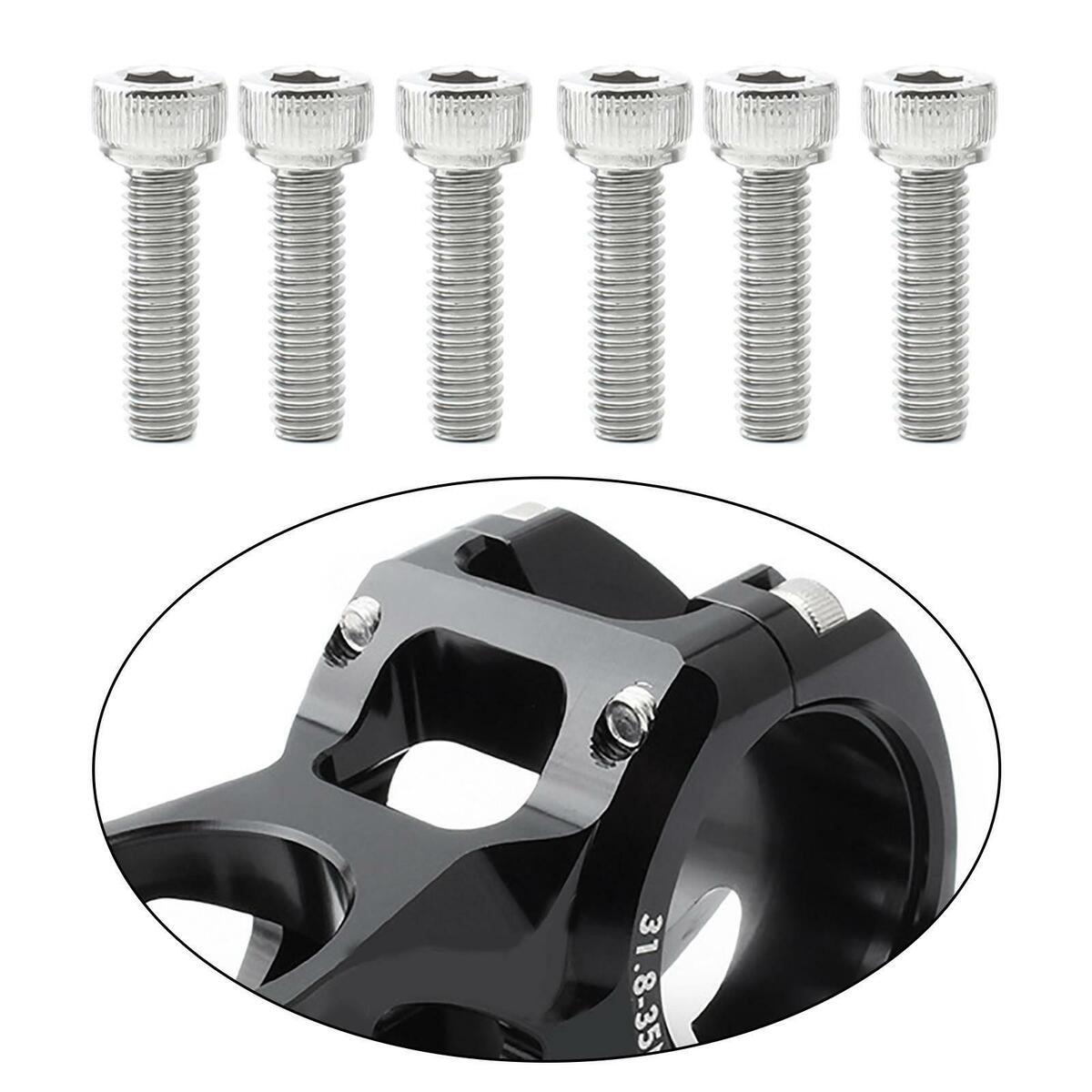 6Pcs Bicycle  Screws Bolts M5x18mm Repair Hardware Water Bottle Cage