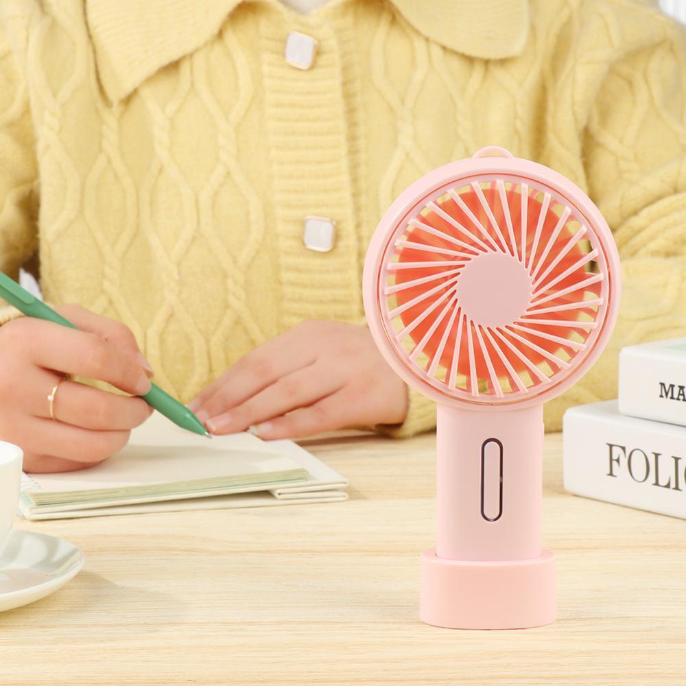 Summer 3-Modes Cooling USB Rechargeable Folding Hand-held Fan Mini Desk Fan