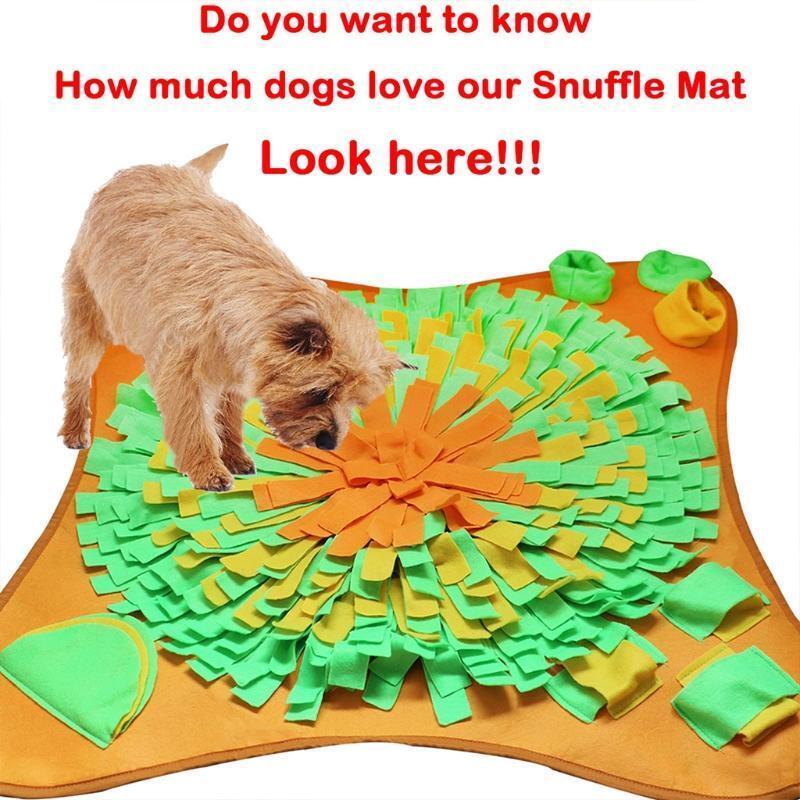 Creative Square Flower Dog Snuffle Feeding Mat Pet Nosework Training Slow Eating
