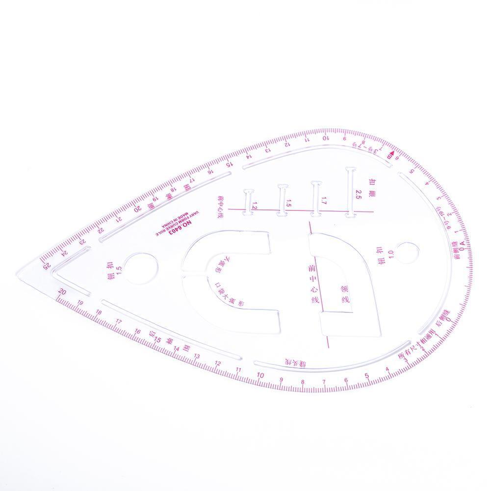 Plastic Curve Ruler Sewing Sleeve Collar Measure Ruler Tailor Designer Tool