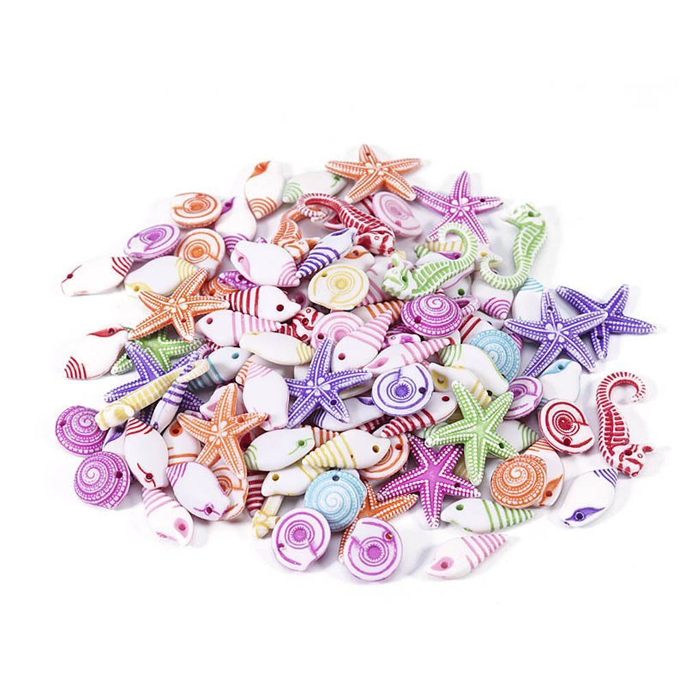 Accessories Ocean Theme Pendants DIY Loose Bead Conch Sea Shell Starfish