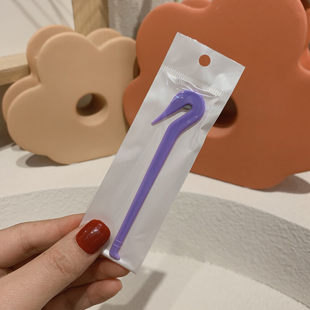 Hair Rubber Band Cutter Tool for Girls Painless Hair Ties Remover (Purple)