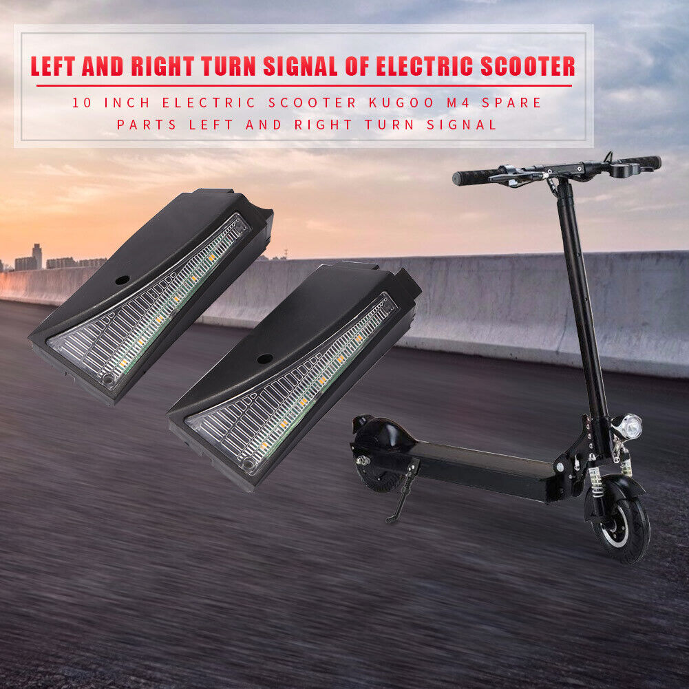 2x 10 inch Electric Scooter Turn Signal Lamp Warning Taillight for Kugoo M4