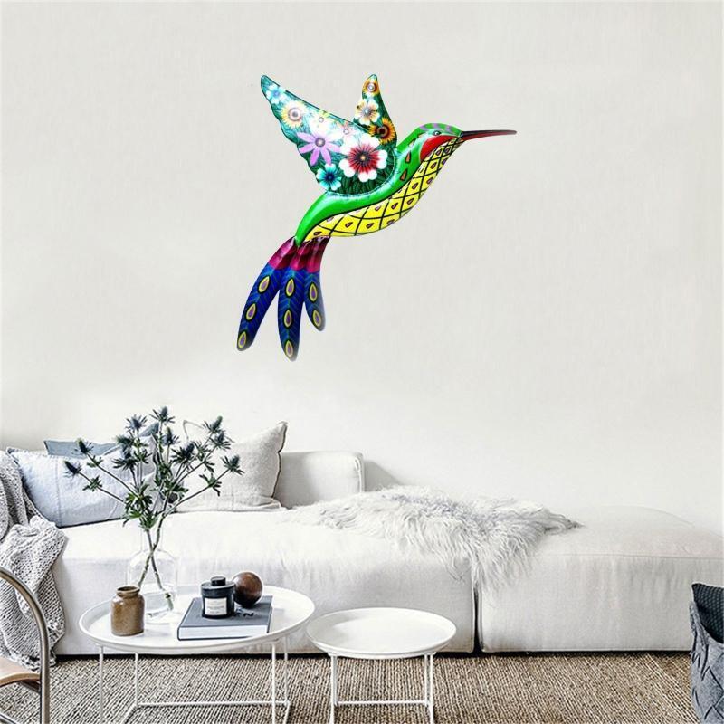 Indoor Outdoor Wrought Iron Hanging Wall Sculpture Decoration for Living Room
