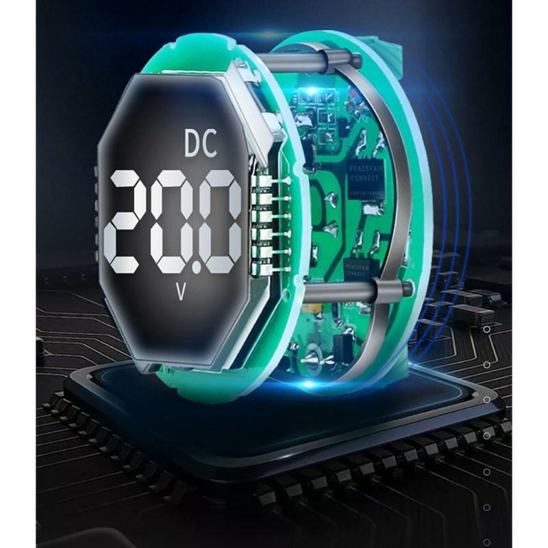 Car LCD Display Voltmeter Accuracy ±1% Digital Voltage Meter Gauge DC 0-300V