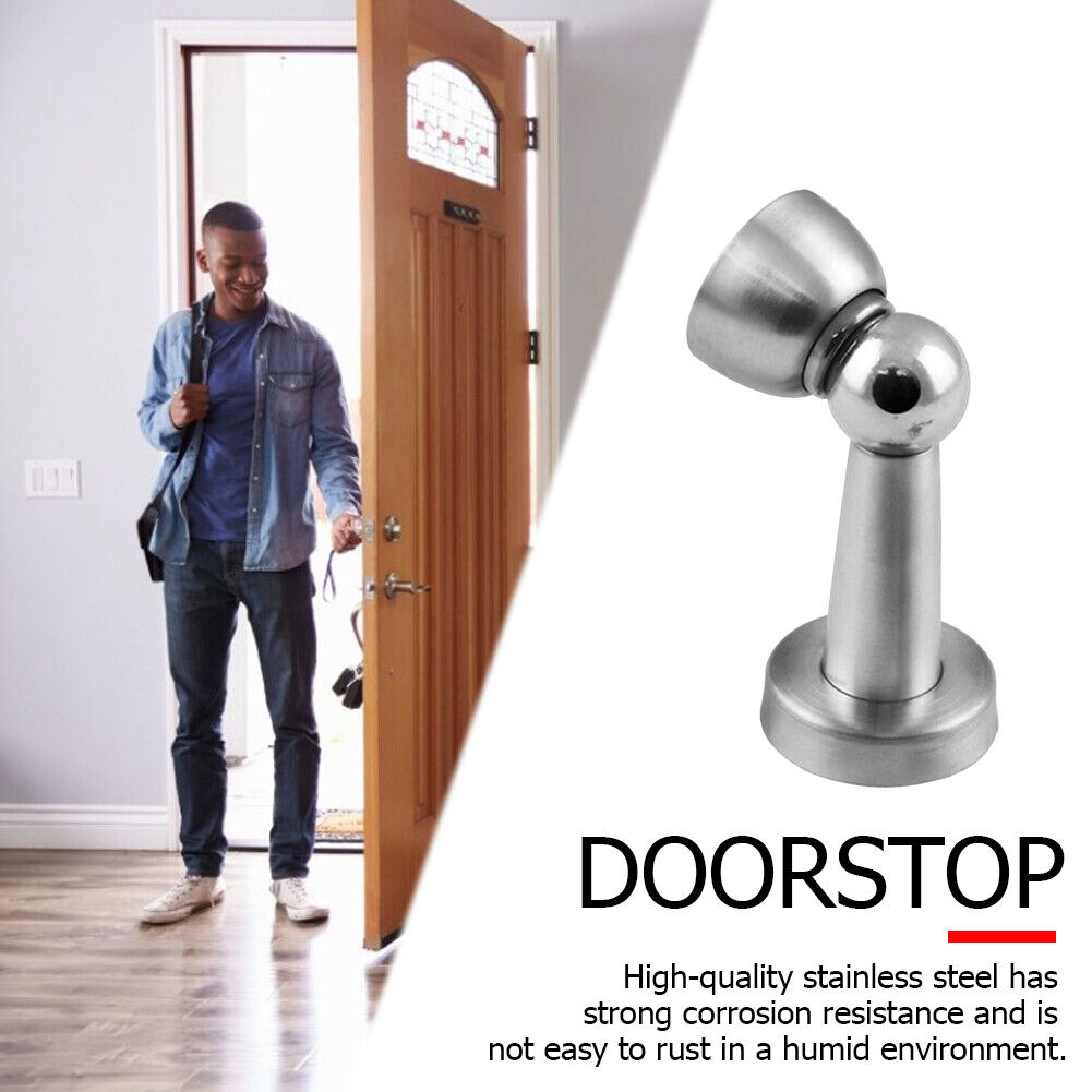 Stainless Steel Magnetic Door Stopper Suction Wall Protectors Door Holders