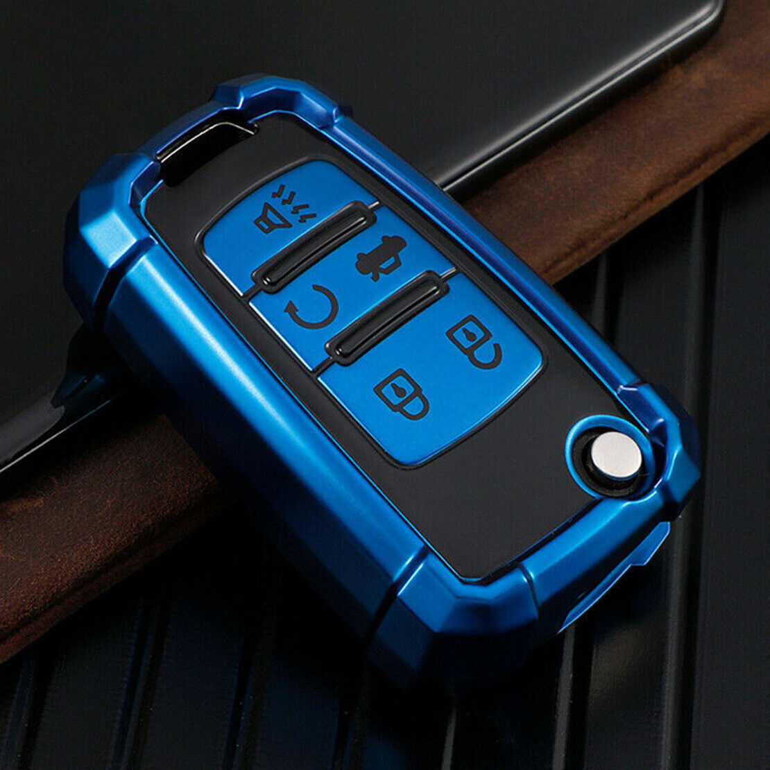 Remote Key Fob Cover Case Holder Shell Fit for Chevrolet Camaro Cruze Malibu