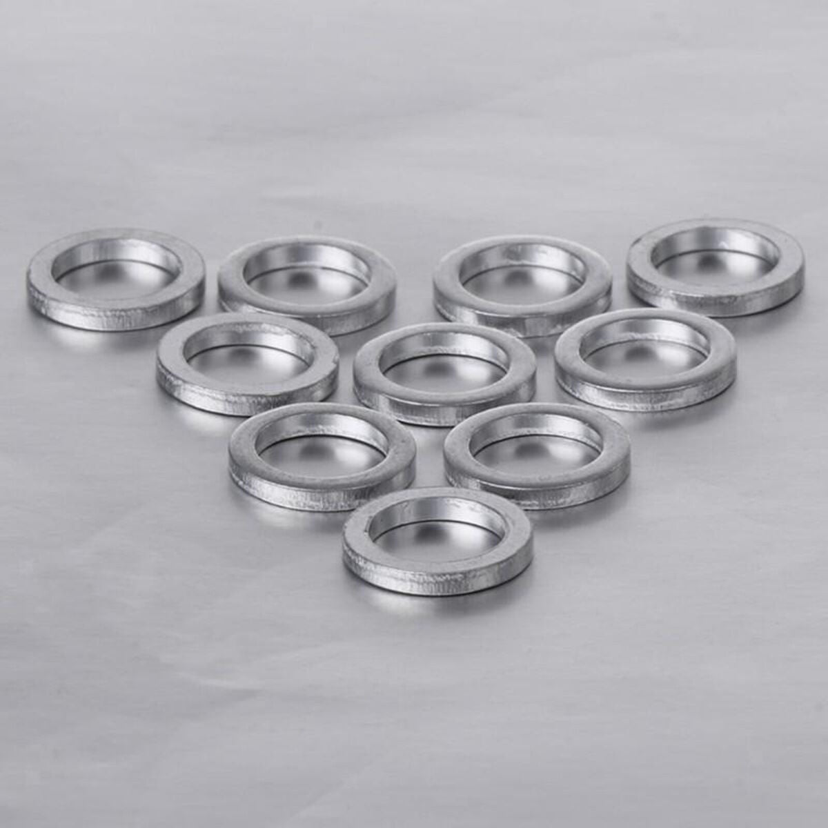 10Pcs  Aluminum Chainring Bolt Spacer Washer Gasket Ring 1mm Thick