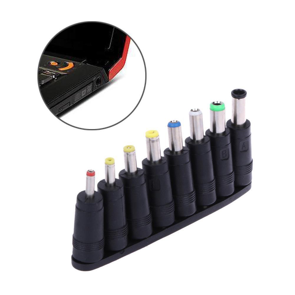 8pcs Angled Tips Universal Notebook Power Adapter Socket Plug Connector
