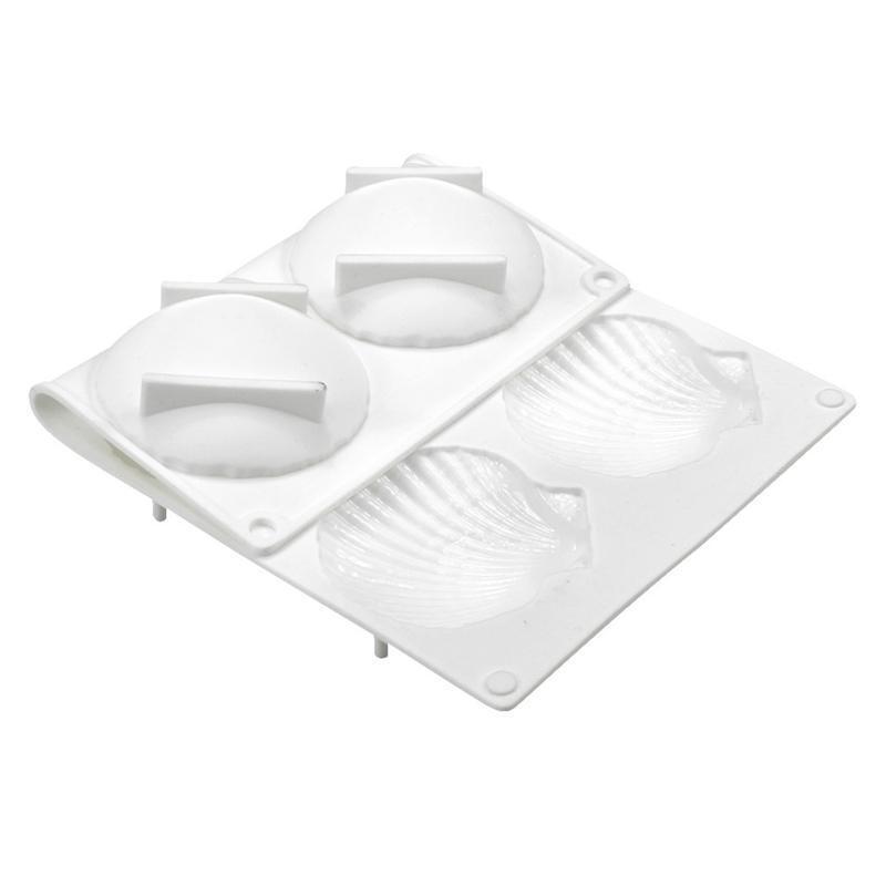6-Cup Nonstick Scallop Shaped Baking Cake Molds Chocolate Candy Mould Baking Pan