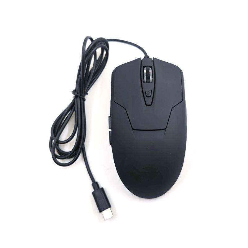 Type C Wired Mouse Optical Gaming USB C Mouse Blue RGB Light for Laptop PC