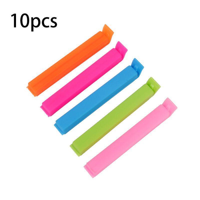 10 Pcs/Set Portable Food Bag Sealer Snack Storage Sealing Clamp Mini Seal Clips